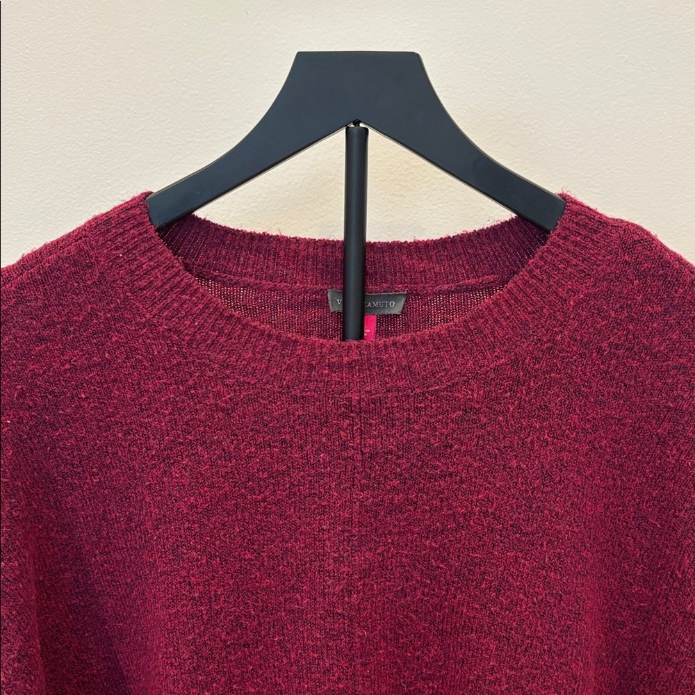 Vince Camuto Burgundy Crewneck Sweater - Picture 2 of 6